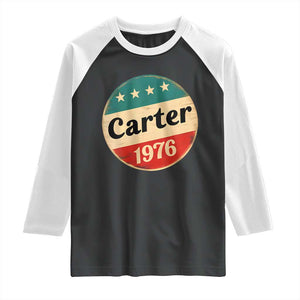 Jimmy Carter Supporter Raglan Shirt 39th President U.S Presidential Election 1976 TS11 Black White Print Your Wear