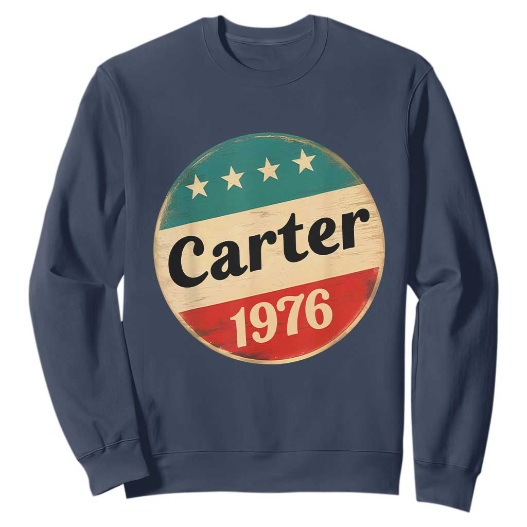 Jimmy Carter Supporter Sweatshirt 39th President U.S Presidential Election 1976 TS11 Navy Print Your Wear