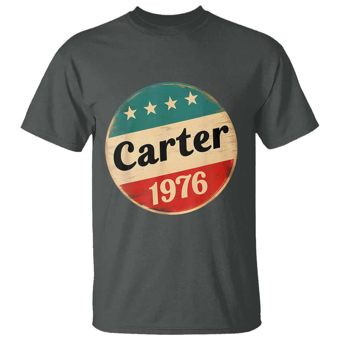 Jimmy Carter Supporter T Shirt 39th President U.S Presidential Election 1976 TS11 Dark Heather Print Your Wear