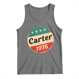 Jimmy Carter Supporter Tank Top 39th President U.S Presidential Election 1976 TS11 Black Heather Print Your Wear