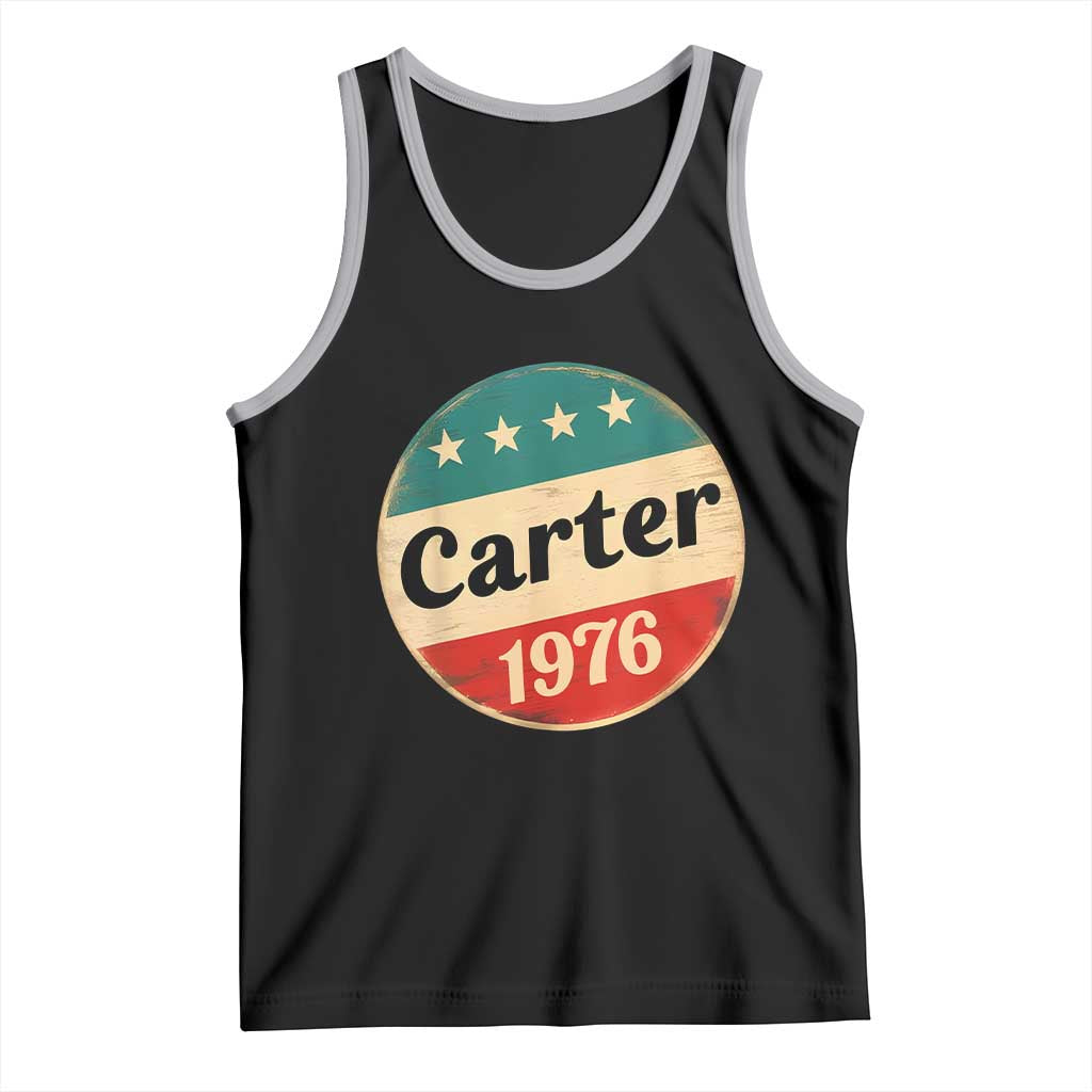 Jimmy Carter Supporter Tank Top 39th President U.S Presidential Election 1976 TS11 Black Athletic Heather Print Your Wear