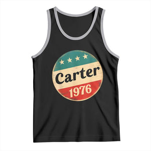 Jimmy Carter Supporter Tank Top 39th President U.S Presidential Election 1976 TS11 Black Athletic Heather Print Your Wear
