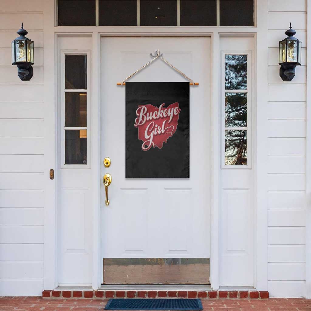 Funny Buckeye Girl Garden Flag Red Map Of Ohio State TS11 Print Your Wear