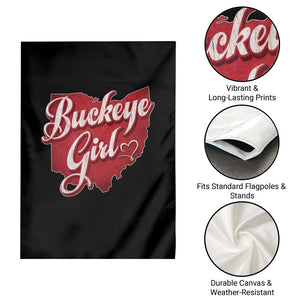 Funny Buckeye Girl Garden Flag Red Map Of Ohio State TS11 Print Your Wear