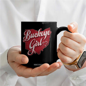Funny Buckeye Girl Coffee Mug Red Map Of Ohio State TS11 Print Your Wear
