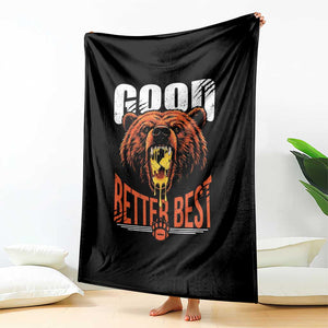 Funny Good Better Best Throw Blanket BR Eating Cheese CFB Football Fans TS11 Print Your Wear