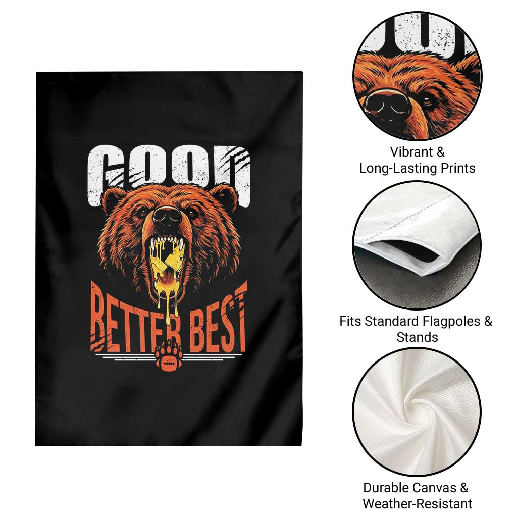 Funny Good Better Best Garden Flag BR Eating Cheese CFB Football Fans TS11 Print Your Wear