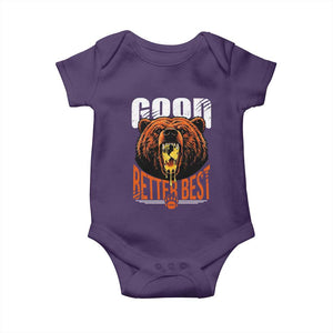 Funny Good Better Best Baby Onesie BR Eating Cheese CFB Football Fans TS11 Purple Print Your Wear
