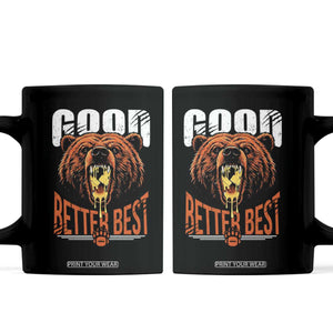 Funny Good Better Best Coffee Mug BR Eating Cheese CFB Football Fans TS11 Black Print Your Wear