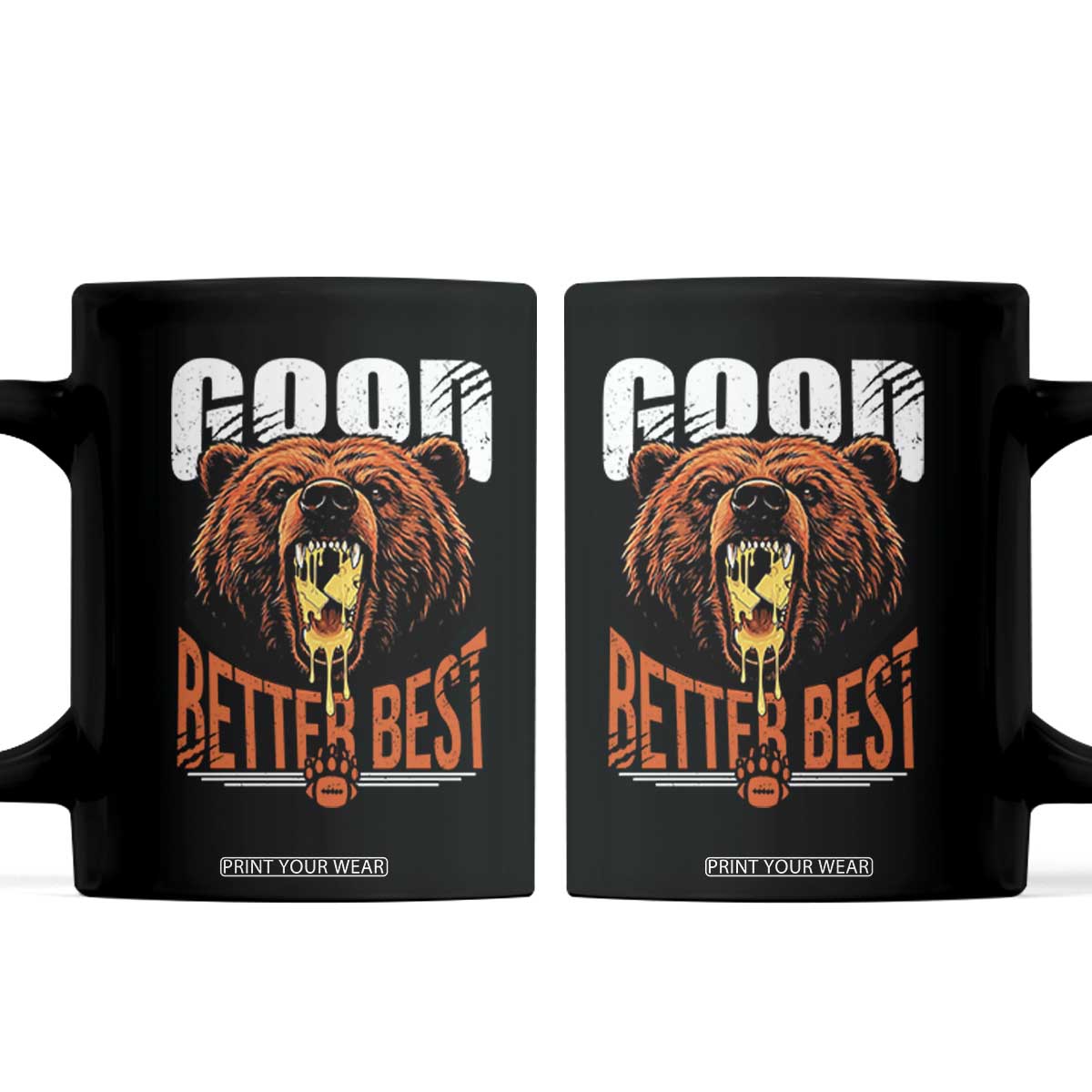Funny Good Better Best Coffee Mug BR Eating Cheese CFB Football Fans TS11 Black Print Your Wear