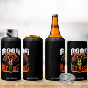 Funny Good Better Best 4 in 1 Can Cooler Tumbler BR Eating Cheese CFB Football Fans TS11 Print Your Wear
