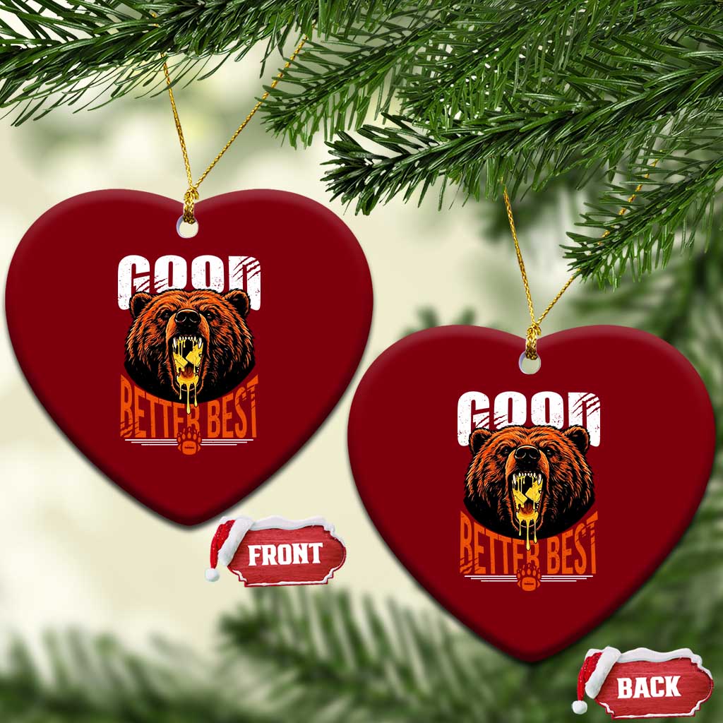 Funny Good Better Best Ceramic Ornament BR Eating Cheese CFB Football Fans TS11 Print Your Wear