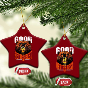 Funny Good Better Best Ceramic Ornament BR Eating Cheese CFB Football Fans TS11 Print Your Wear