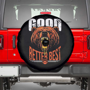 Funny Good Better Best Spare Tire Cover BR Eating Cheese CFB Football Fans TS11 Black Print Your Wear