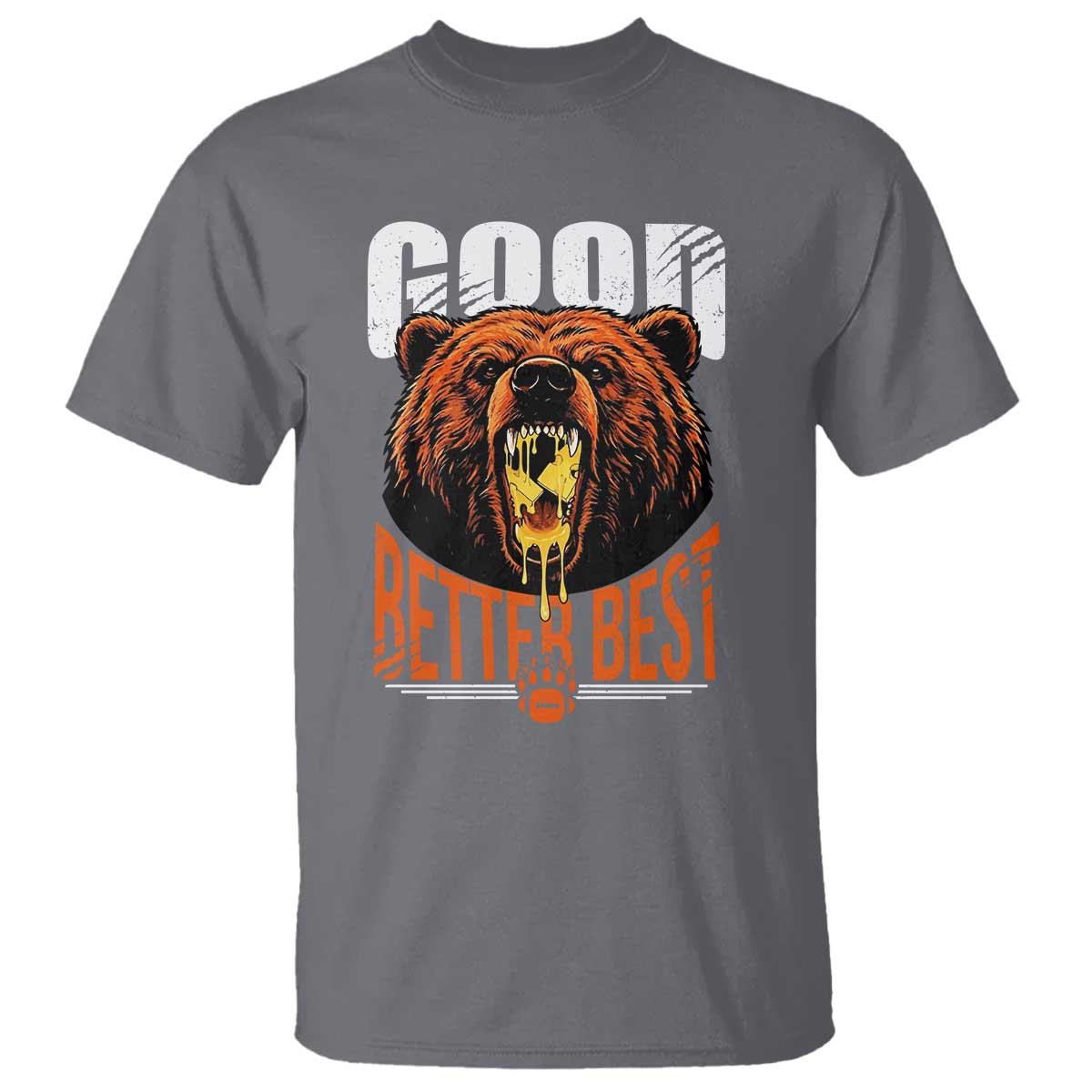 Funny Good Better Best T Shirt BR Eating Cheese CFB Football Fans TS11 Charcoal Print Your Wear