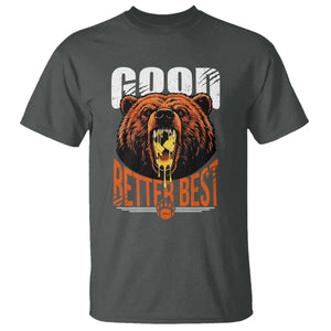 Funny Good Better Best T Shirt BR Eating Cheese CFB Football Fans TS11 Dark Heather Print Your Wear