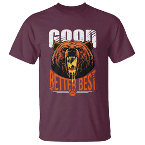 Funny Good Better Best T Shirt BR Eating Cheese CFB Football Fans TS11 Maroon Print Your Wear