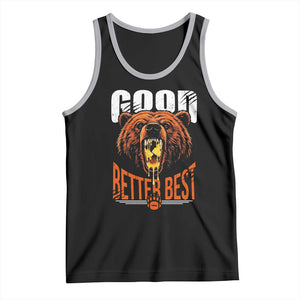 Funny Good Better Best Tank Top BR Eating Cheese CFB Football Fans TS11 Black Athletic Heather Print Your Wear