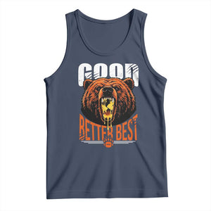 Funny Good Better Best Tank Top BR Eating Cheese CFB Football Fans TS11 Navy Print Your Wear