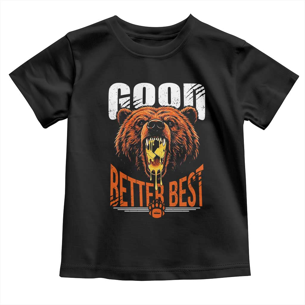 Funny Good Better Best Toddler T Shirt BR Eating Cheese CFB Football Fans TS11 Black Print Your Wear