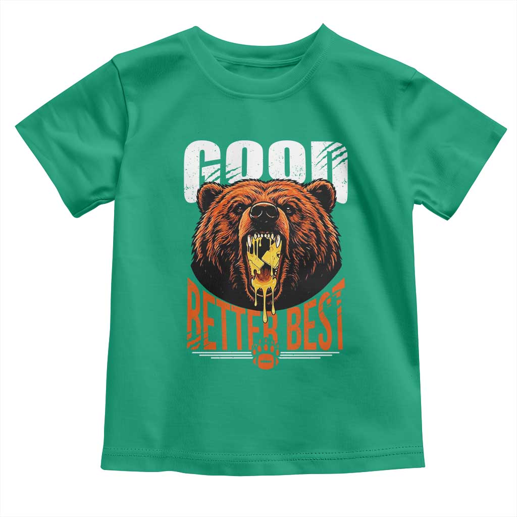 Funny Good Better Best Toddler T Shirt BR Eating Cheese CFB Football Fans TS11 Irish Green Print Your Wear