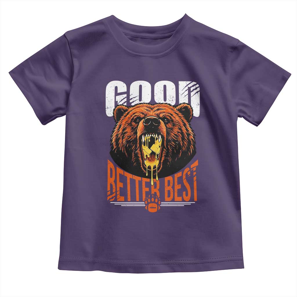 Funny Good Better Best Toddler T Shirt BR Eating Cheese CFB Football Fans TS11 Purple Print Your Wear