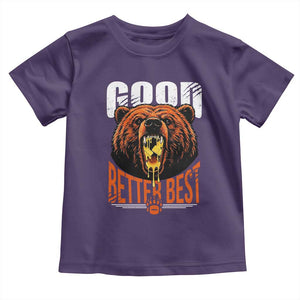 Funny Good Better Best Toddler T Shirt BR Eating Cheese CFB Football Fans TS11 Purple Print Your Wear