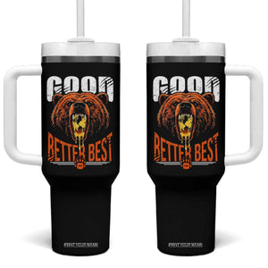 Funny Good Better Best Tumbler With Handle BR Eating Cheese CFB Football Fans TS11 One Size: 40 oz Black Print Your Wear