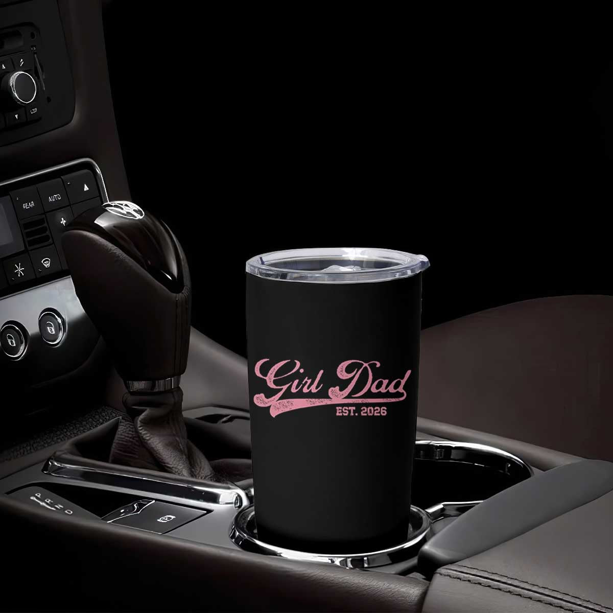 Girl Dad Est 2026 Tumbler Cup Dad Of Girl 2026 Pink Baby Announcement TS11 Print Your Wear