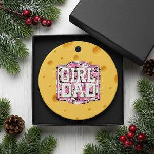 Girl Dad Ceramic Ornament Pink Camo Hunting Daddy Father's Day TS11 1pc Yellow Cheese Print Your Wear