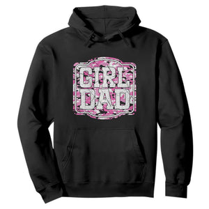 Girl Dad Hoodie Pink Camo Hunting Daddy Father's Day TS11 Black Print Your Wear