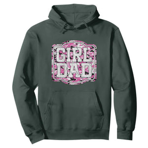 Girl Dad Hoodie Pink Camo Hunting Daddy Father's Day TS11 Dark Forest Green Print Your Wear