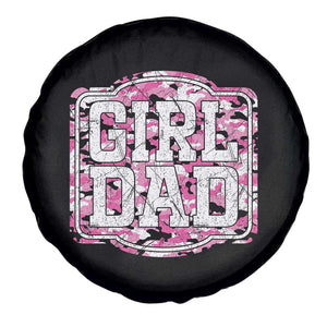 Girl Dad Spare Tire Cover Pink Camo Hunting Daddy Father's Day TS11 Print Your Wear