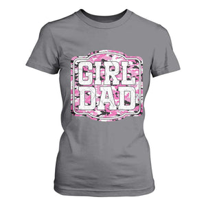 Girl Dad T Shirt For Women Pink Camo Hunting Daddy Father's Day TS11 Charcoal Print Your Wear
