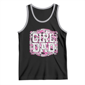 Girl Dad Tank Top Pink Camo Hunting Daddy Father's Day TS11 Black Athletic Heather Print Your Wear