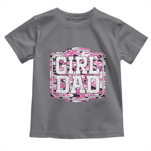 Girl Dad Toddler T Shirt Pink Camo Hunting Daddy Father's Day TS11 Charcoal Print Your Wear