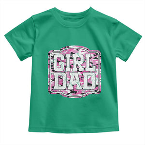Girl Dad Toddler T Shirt Pink Camo Hunting Daddy Father's Day TS11 Irish Green Print Your Wear