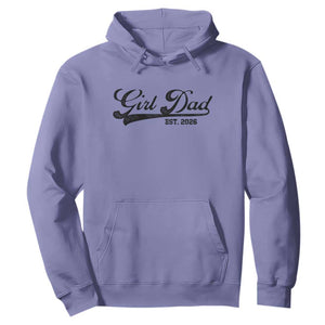Girl Dad Est 2026 Hoodie Dad Of Girl 2026 Baby Announcement TS11 Violet Print Your Wear