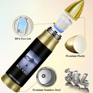 Nihilist Penguin But Why Bullet Tumbler Lone Penguin Walking Toward Mountain Meme TS11 Print Your Wear