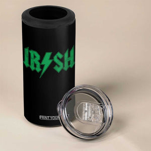 Funny Irish Rocker St Patrickss Day Lightning Bolt Rock and Roll 4 in 1 Can Cooler Tumbler TS11 Print Your Wear