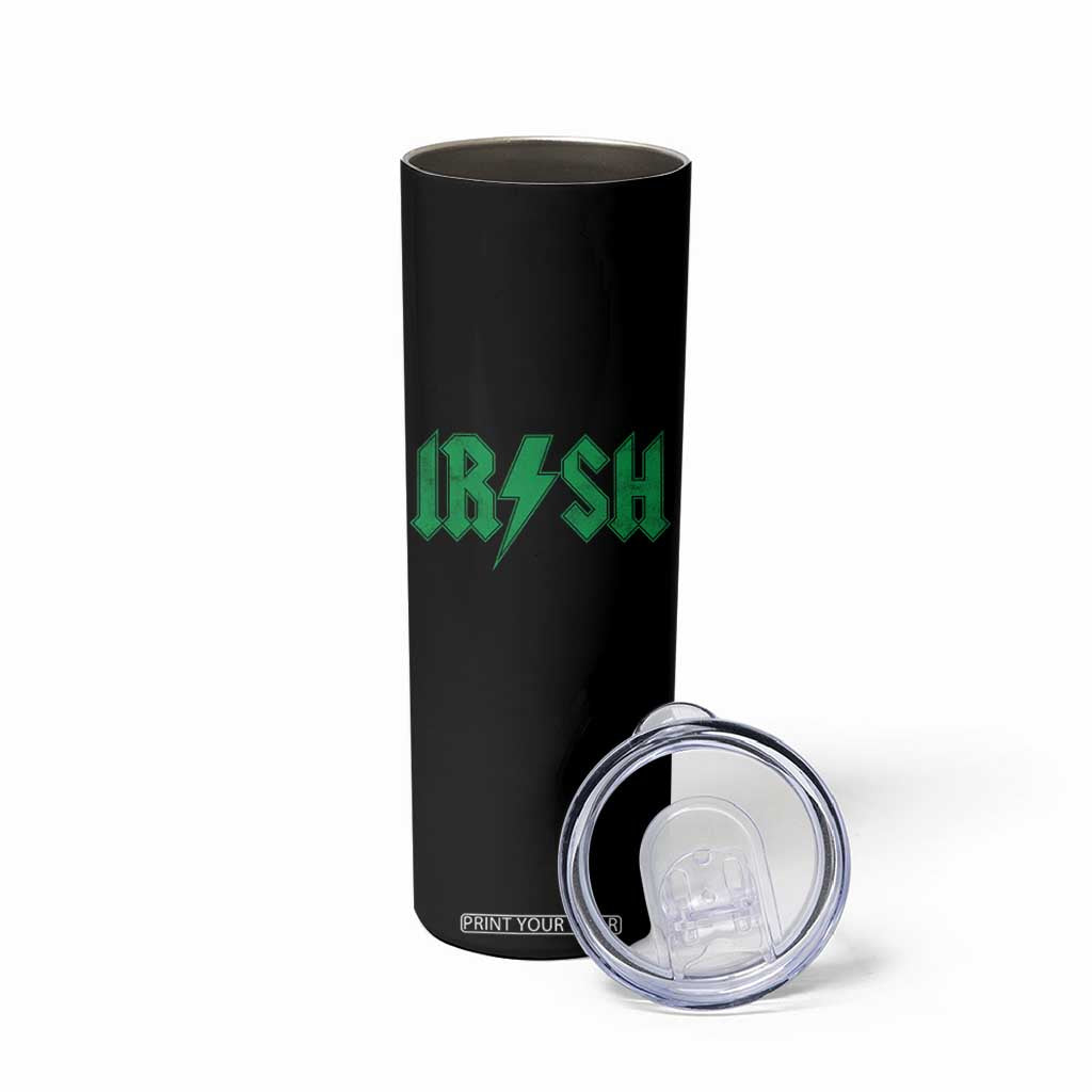 Funny Irish Rocker St Patrickss Day Lightning Bolt Rock and Roll Skinny Tumbler TS11 Print Your Wear