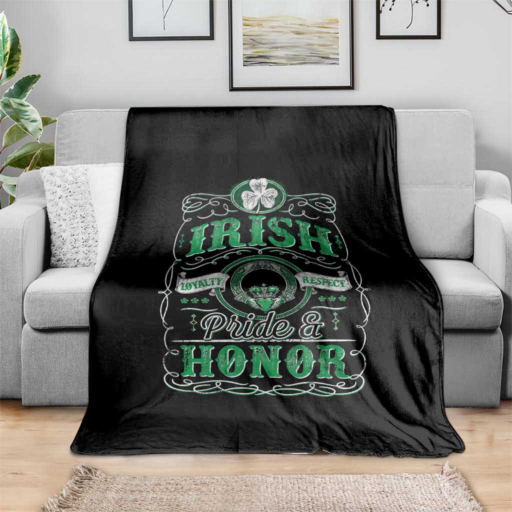 Vintage Irish Pride And Honor St Patricks Day Throw Blanket TS11 Print Your Wear