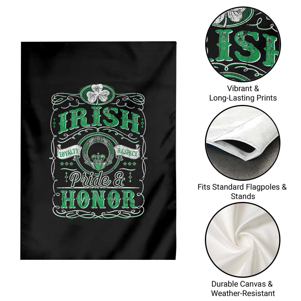 Vintage Irish Pride And Honor St Patricks Day Garden Flag TS11 Print Your Wear