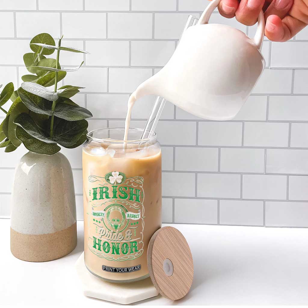 Vintage Irish Pride And Honor St Patricks Day Glass Can TS11 Print Your Wear