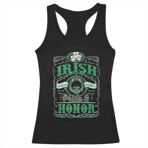 Vintage Irish Pride And Honor St Patricks Day Racerback Tank Top TS11 Black Print Your Wear