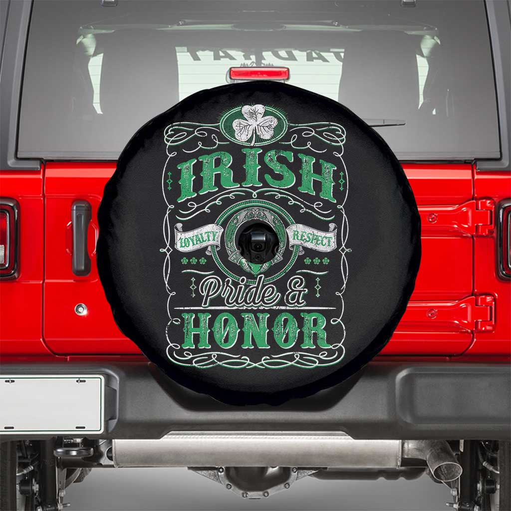 Vintage Irish Pride And Honor St Patricks Day Spare Tire Cover TS11 Black Print Your Wear