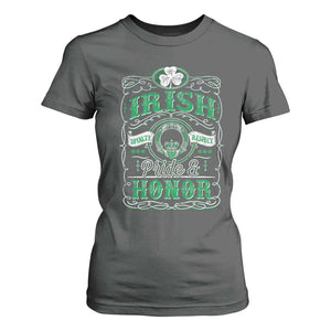 Vintage Irish Pride And Honor St Patricks Day T Shirt For Women TS11 Dark Heather Print Your Wear