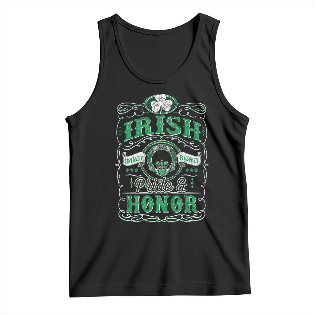 Vintage Irish Pride And Honor St Patricks Day Tank Top TS11 Black Print Your Wear