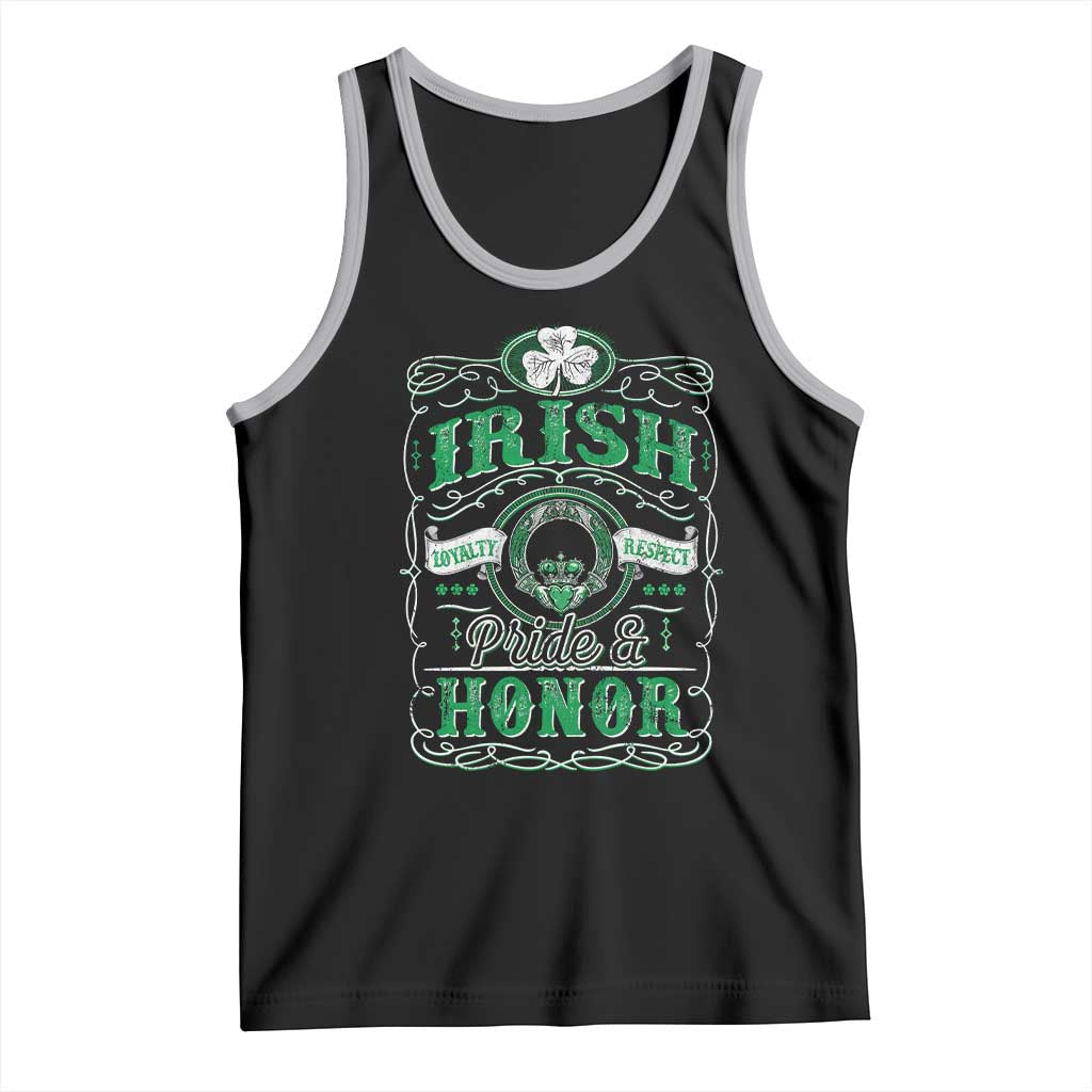 Vintage Irish Pride And Honor St Patricks Day Tank Top TS11 Black Athletic Heather Print Your Wear