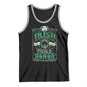 Vintage Irish Pride And Honor St Patricks Day Tank Top TS11 Black Athletic Heather Print Your Wear